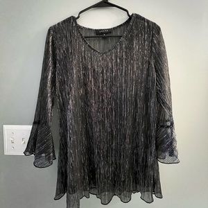 Sheer sparkly blouse